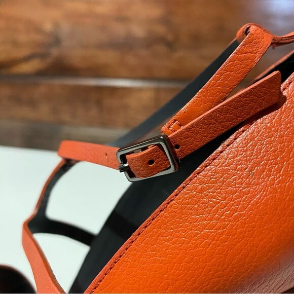 Tibi "Anouk" Coral Leather Strappy Sandal Stilleto Heels Women's Size 38/8 - Picture 10 of 12